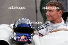 24.07.2011 Nurburgring, Germany,  David Coulthard (GBR), Red Bull Racing, Consultant drives the Mercedes 1955 - Formula 1 World Championship, Rd 10, German Grand Prix, Sunday