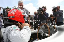 21.07.2011 , Germany,  Michael Schumacher (GER), Mercedes GP drives the Mercedes 1955 W196s Championship, Rd 10, German Grand Prix, Thursday