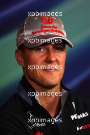 21.07.2011 , Germany,  Michael Schumacher (GER), Mercedes GP Petronas F1 Team - Formula 1 World Championship, Rd 10, German Grand Prix, Thursday Press Conference