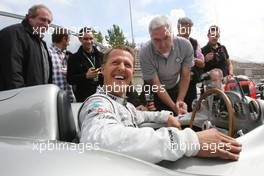 21.07.2011 , Germany,  Michael Schumacher (GER), Mercedes GP drives the Mercedes 1955 W196s - Formula 1 World Championship, Rd 10, German Grand Prix, Thursday