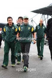 21.07.2011 , Germany,  Heikki Kovalainen (FIN), Team Lotus - Formula 1 World Championship, Rd 10, German Grand Prix, Thursday