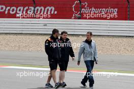 21.07.2011 , Germany,  Sebastian Vettel (GER), Red Bull Racing walks the circuit - Formula 1 World Championship, Rd 10, German Grand Prix, Thursday