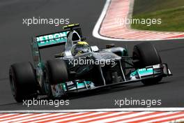 29.07.2011 Budapest, Hungary,  Nico Rosberg (GER), Mercedes GP Petronas F1 Team, MGP W02 - Formula 1 World Championship, Rd 11, Hungarian Grand Prix, Friday Practice