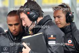 31.07.2011 Budapest, Hungary,  Lewis Hamilton (GBR), McLaren Mercedes  - Formula 1 World Championship, Rd 11, Hungarian Grand Prix, Sunday Pre-Race Grid