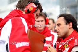 31.07.2011 Budapest, Hungary,  Felipe Massa (BRA), Scuderia Ferrari - Formula 1 World Championship, Rd 11, Hungarian Grand Prix, Sunday Pre-Race Grid