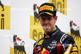 31.07.2011 Budapest, Hungary,  Sebastian Vettel (GER), Red Bull Racing - Formula 1 World Championship, Rd 11, Hungarian Grand Prix, Sunday Podium