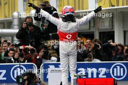 31.07.2011 Budapest, Hungary,  Jenson Button (GBR), McLaren Mercedes  - Formula 1 World Championship, Rd 11, Hungarian Grand Prix, Sunday Podium
