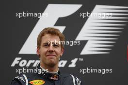 31.07.2011 Budapest, Hungary,  Sebastian Vettel (GER), Red Bull Racing - Formula 1 World Championship, Rd 11, Hungarian Grand Prix, Sunday Podium