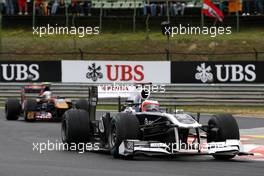 31.07.2011 Budapest, Hungary,  Rubens Barrichello (BRA), AT&T Williams - Formula 1 World Championship, Rd 11, Hungarian Grand Prix, Sunday Race