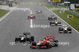 31.07.2011 Budapest, Hungary,  Timo Glock (GER), Virgin Racing  - Formula 1 World Championship, Rd 11, Hungarian Grand Prix, Sunday Race