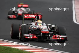 31.07.2011 Budapest, Hungary,  Lewis Hamilton (GBR), McLaren Mercedes, Jenson Button (GBR), McLaren Mercedes - Formula 1 World Championship, Rd 11, Hungarian Grand Prix, Sunday Race