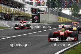 31.07.2011 Budapest, Hungary,  Lewis Hamilton (GBR), McLaren Mercedes, drive through - Formula 1 World Championship, Rd 11, Hungarian Grand Prix, Sunday Race