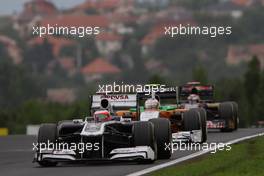 31.07.2011 Budapest, Hungary,  Rubens Barrichello (BRA), AT&T Williams - Formula 1 World Championship, Rd 11, Hungarian Grand Prix, Sunday Race
