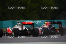 31.07.2011 Budapest, Hungary,  Lewis Hamilton (GBR), McLaren Mercedes and Sebastian Vettel (GER), Red Bull Racing - Formula 1 World Championship, Rd 11, Hungarian Grand Prix, Sunday Race
