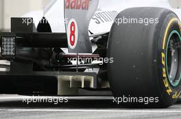 30.07.2011 Budapest, Hungary,  Rear diffuser of the Mercedes - Formula 1 World Championship, Rd 11, Hungarian Grand Prix, Saturday Qualifying