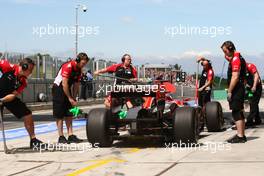 30.07.2011 Budapest, Hungary,  Timo Glock (GER), Marussia Virgin Racing - Formula 1 World Championship, Rd 11, Hungarian Grand Prix, Saturday Practice