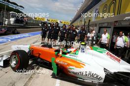 30.07.2011 Budapest, Hungary,  Paul di Resta (GBR), Force India F1 Team  - Formula 1 World Championship, Rd 11, Hungarian Grand Prix, Saturday Practice