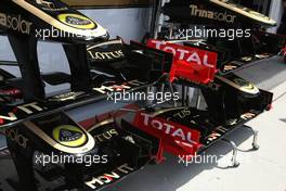30.07.2011 Budapest, Hungary,  Lotus Renault GP, Technical detail, front wing - Formula 1 World Championship, Rd 11, Hungarian Grand Prix, Saturday Practice