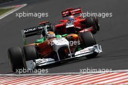 Budapest, Hungary,  Adrian Sutil (GER), Force India F1 Team - Formula 1 World Championship, Rd 11, Hungarian Grand Prix, Saturday Qualifying