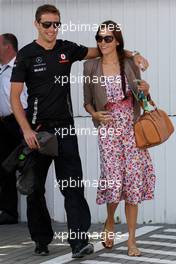 30.07.2011 Budapest, Hungary,  Jessica Michibata (JPN) girlfriend of Jenson Button (GBR), Jenson Button (GBR), McLaren Mercedes - Formula 1 World Championship, Rd 11, Hungarian Grand Prix, Saturday