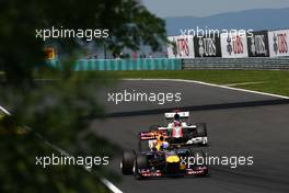 30.07.2011 Budapest, Hungary,  Sebastian Vettel (GER), Red Bull Racing  - Formula 1 World Championship, Rd 11, Hungarian Grand Prix, Saturday Practice