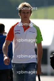 30.07.2011 Budapest, Hungary,  Nico Hulkenberg (GER), Test Driver, Force India  - Formula 1 World Championship, Rd 11, Hungarian Grand Prix, Saturday Practice