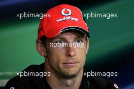 28.07.2011 Budapest, Hungary,  Jenson Button (GBR), McLaren Mercedes  - Formula 1 World Championship, Rd 11, Hungarian Grand Prix, Thursday Press Conference