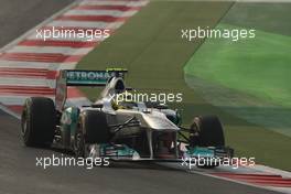 28.10.2011 New Delhi, India, Nico Rosberg (GER), Mercedes GP Petronas F1 Team  - Formula 1 World Championship, Rd 17, Indian Grand Prix, Friday Practice