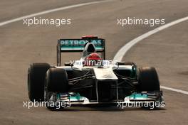 28.10.2011 New Delhi, India, Michael Schumacher (GER), Mercedes GP Petronas F1 Team - Formula 1 World Championship, Rd 17, Indian Grand Prix, Friday Practice