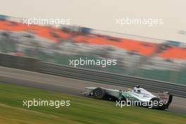 28.10.2011 New Delhi, India, Nico Rosberg (GER), Mercedes GP  - Formula 1 World Championship, Rd 17, Indian Grand Prix, Friday Practice