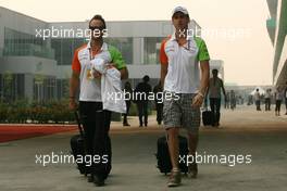 28.10.2011 New Delhi, India, Adrian Sutil (GER), Force India  - Formula 1 World Championship, Rd 17, Indian Grand Prix, Friday