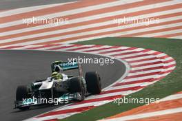 28.10.2011 New Delhi, India, Nico Rosberg (GER), Mercedes GP  - Formula 1 World Championship, Rd 17, Indian Grand Prix, Friday Practice