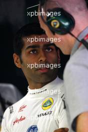 28.10.2011 New Delhi, India, Karun Chandhok (IND), test driver, Lotus F1 Team- Formula 1 World Championship, Rd 17, Indian Grand Prix, Friday Practice