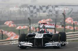 28.10.2011 New Delhi, India, Rubens Barrichello (BRA), AT&T Williams  - Formula 1 World Championship, Rd 17, Indian Grand Prix, Friday Practice