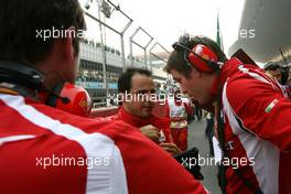 30.10.2011 New Delhi, India,  Felipe Massa (BRA), Scuderia Ferrari  - Formula 1 World Championship, Rd 17, Indian Grand Prix, Sunday Pre-Race Grid