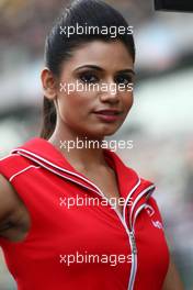 30.10.2011 New Delhi, India, Grid girl - Formula 1 World Championship, Rd 17, Indian Grand Prix, Sunday Grid Girl