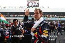 30.10.2011 New Delhi, India, Sebastian Vettel (GER), Red Bull Racing  - Formula 1 World Championship, Rd 17, Indian Grand Prix, Sunday Pre-Race Grid