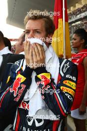 30.10.2011 New Delhi, India, Sebastian Vettel (GER), Red Bull Racing  - Formula 1 World Championship, Rd 17, Indian Grand Prix, Sunday Pre-Race Grid