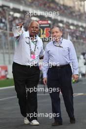 30.10.2011 New Delhi, India, Jean Todt (FRA), FIA president  - Formula 1 World Championship, Rd 17, Indian Grand Prix, Sunday Pre-Race Grid