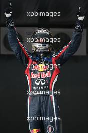 30.10.2011 New Delhi, India, Sebastian Vettel (GER), Red Bull Racing  - Formula 1 World Championship, Rd 17, Indian Grand Prix, Sunday Podium