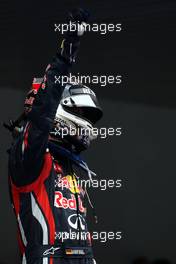 30.10.2011 New Delhi, India, Sebastian Vettel (GER), Red Bull Racing - Formula 1 World Championship, Rd 17, Indian Grand Prix, Sunday Podium