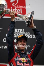 30.10.2011 New Delhi, India, Sebastian Vettel (GER), Red Bull Racing - Formula 1 World Championship, Rd 17, Indian Grand Prix, Sunday Podium