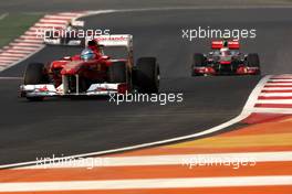 30.10.2011 New Delhi, India, Fernando Alonso (ESP), Scuderia Ferrari - Formula 1 World Championship, Rd 17, Indian Grand Prix, Sunday Race