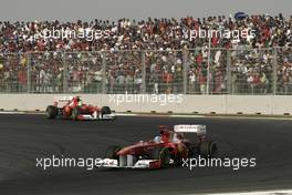 30.10.2011 New Delhi, India,  Fernando Alonso (ESP), Scuderia Ferrari  - Formula 1 World Championship, Rd 17, Indian Grand Prix, Sunday Race