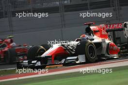 30.10.2011 New Delhi, India,  Narain Karthikeyan (IND),HRT Formula One Team  - Formula 1 World Championship, Rd 17, Indian Grand Prix, Sunday Race