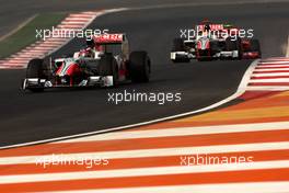 30.10.2011 New Delhi, India, Daniel Ricciardo (AUS) HRT Formula One Team- Formula 1 World Championship, Rd 17, Indian Grand Prix, Sunday Race