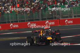 30.10.2011 New Delhi, India, Sebastian Vettel (GER), Red Bull Racing  - Formula 1 World Championship, Rd 17, Indian Grand Prix, Sunday Race