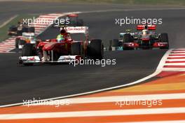 30.10.2011 New Delhi, India, Felipe Massa (BRA), Scuderia Ferrari - Formula 1 World Championship, Rd 17, Indian Grand Prix, Sunday Race