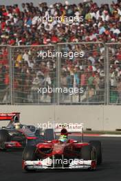 30.10.2011 New Delhi, India,  Felipe Massa (BRA), Scuderia Ferrari  - Formula 1 World Championship, Rd 17, Indian Grand Prix, Sunday Race