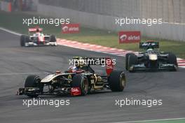 30.10.2011 New Delhi, India,  Vitaly Petrov (RUS), Lotus Renalut F1 Team  - Formula 1 World Championship, Rd 17, Indian Grand Prix, Sunday Race